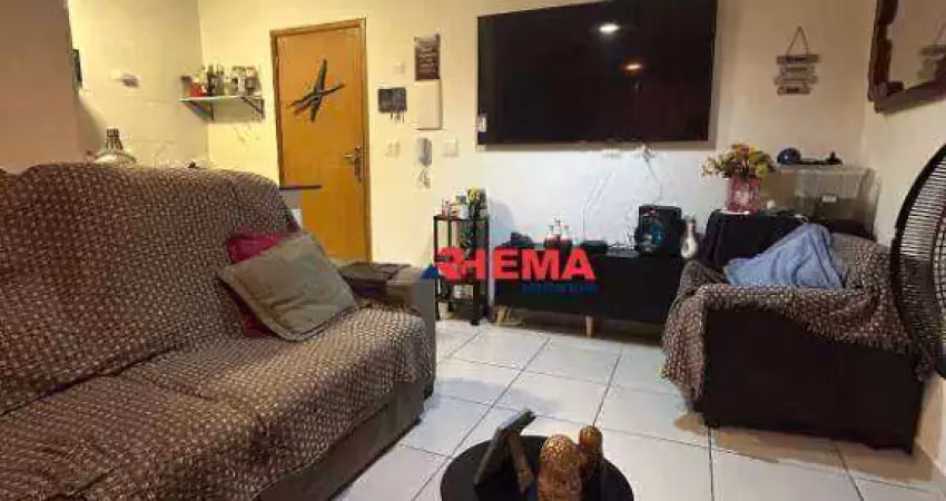 Apartamento com 2 dormitórios para alugar, 58 m² por R$ 3.635,01/mês - Macuco - Santos/SP