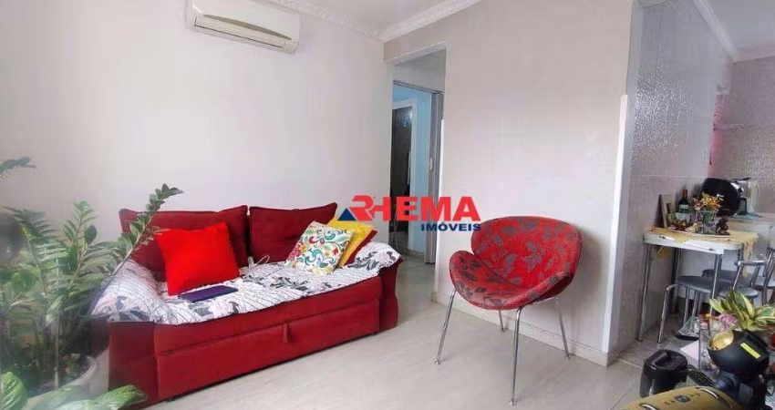 Apartamento com 2 dormitórios à venda, 42 m² por R$ 280.000,00 - Aparecida - Santos/SP