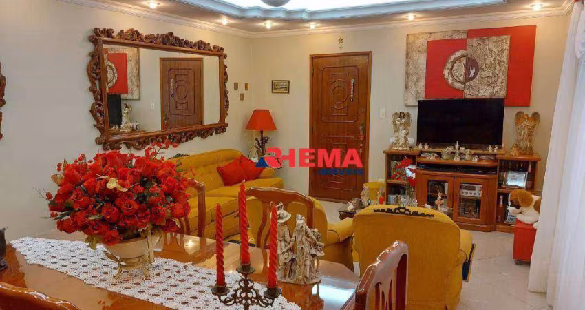 Apartamento com 3 dormitórios à venda, 195 m² por R$ 715.000,00 - Embaré - Santos/SP
