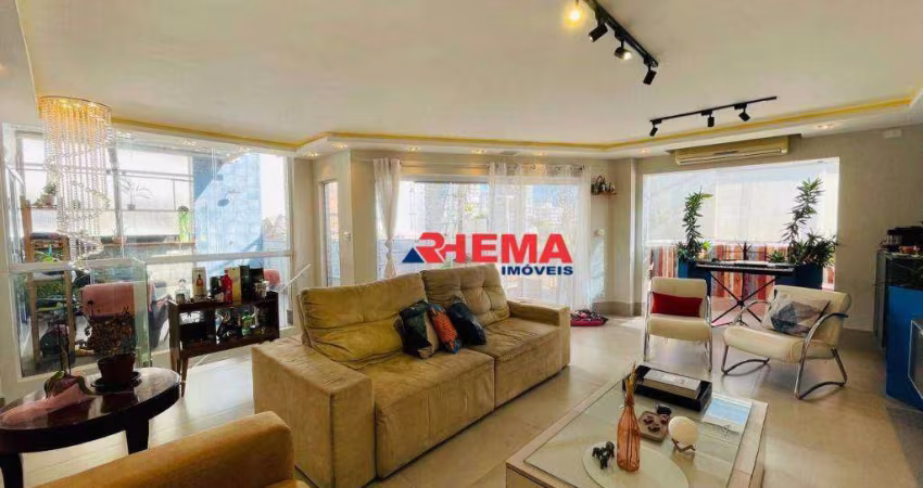 Cobertura com 2 dormitórios à venda, 227 m² por R$ 2.200.000,00 - Ponta da Praia - Santos/SP