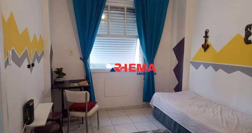 Kitnet para alugar, 37 m² por R$ 2.300/mês - Aparecida - Santos/SP