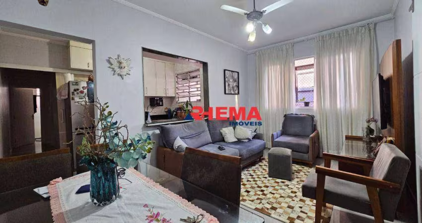 Apartamento com 3 dormitórios à venda, 70 m² por R$ 420.000,00 - Campo Grande - Santos/SP