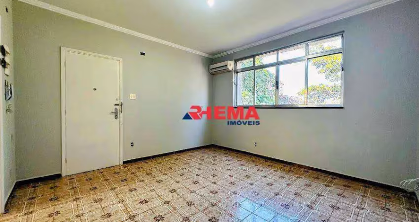 Apartamento com 3 dormitórios à venda, 95 m² por r$ 430.000,00 - boqueirão - santos/sp