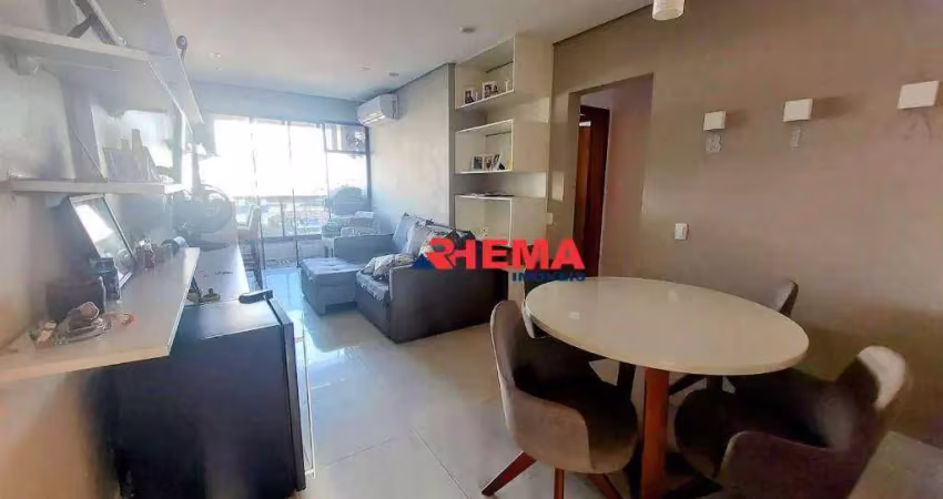 Apartamento com 2 dormitórios à venda, 88 m² por r$ 630.000,00 - aparecida - santos/sp