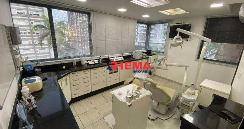 Conjunto para alugar, 72 m² por R$ 7.000,01/mês - Gonzaga - Santos/SP