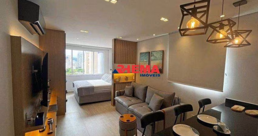 Studio para alugar, 40 m² por R$ 5.500/mês - Gonzaga - Santos/SP