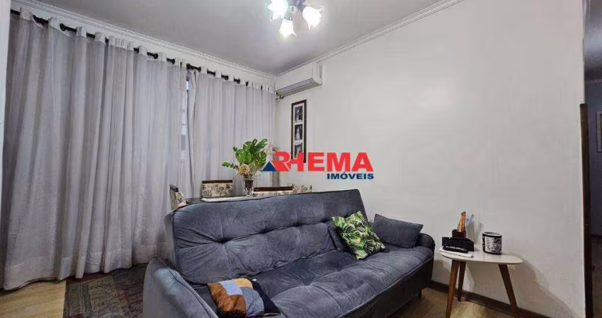 Apartamento com 3 dormitórios à venda, 81 m² por R$ 400.000,00 - Campo Grande - Santos/SP