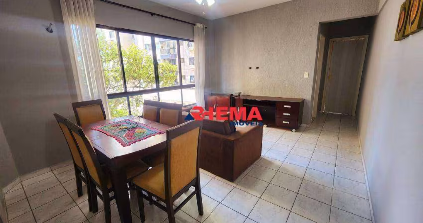 Apartamento com 1 dormitório para alugar, 52 m² por R$ 3.200,02/mês - Ponta da Praia - Santos/SP