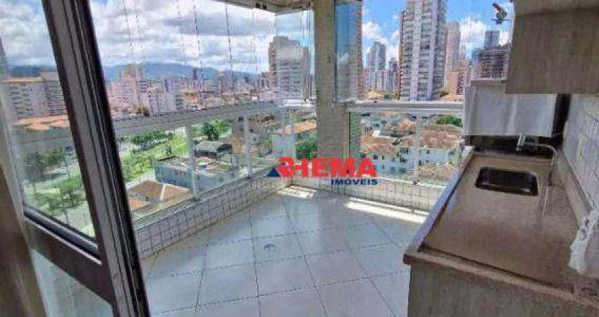Apartamento com 3 dormitórios à venda, 123 m² por R$ 1.120.000,00 - Pompéia - Santos/SP