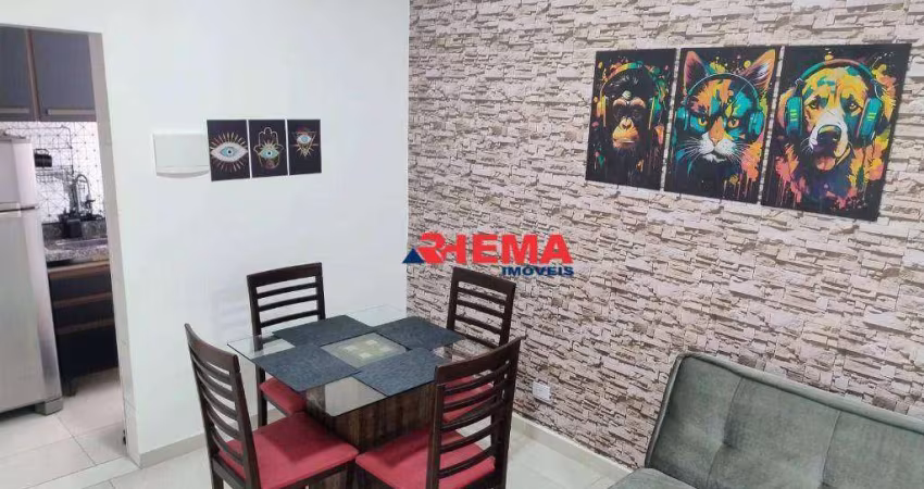 Apartamento com 2 dormitórios à venda, 50 m² por R$ 540.000,00 - Boqueirão - Santos/SP