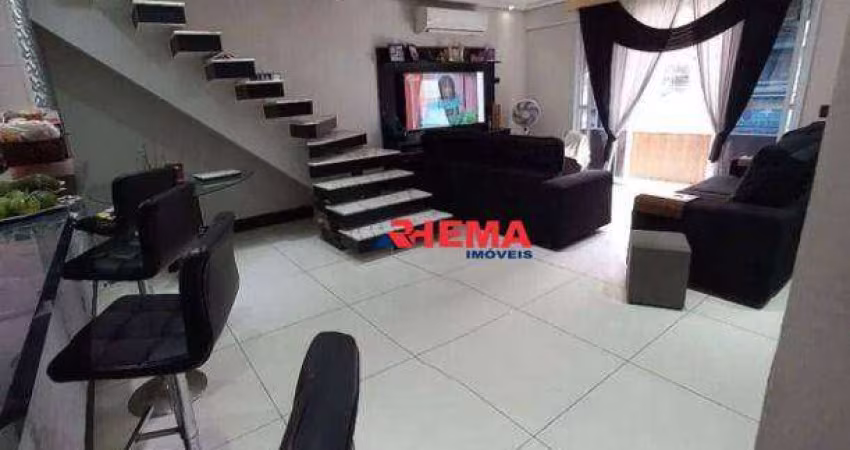 Sobrado com 5 dormitórios à venda, 368 m² por R$ 1.810.000,00 - Marapé - Santos/SP
