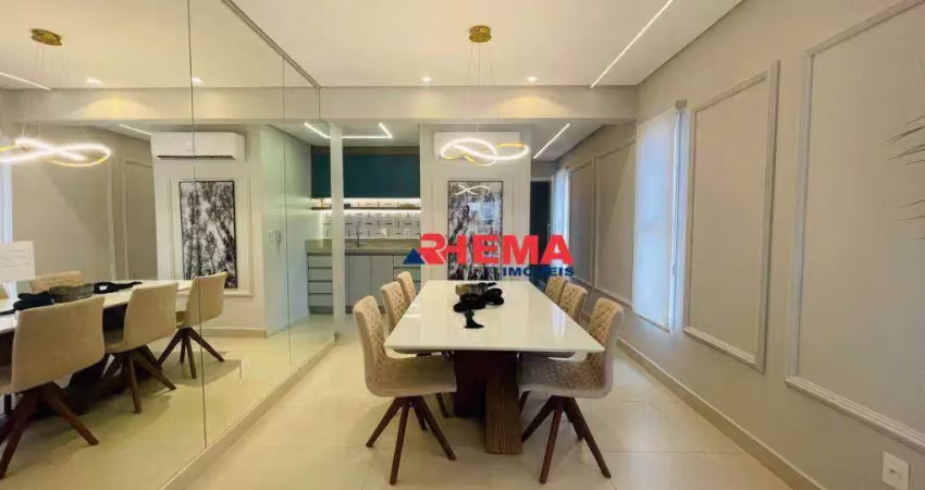 Apartamento com 2 dormitórios à venda, 87 m² por r$ 1.250.000,00 - boqueirão - santos/sp