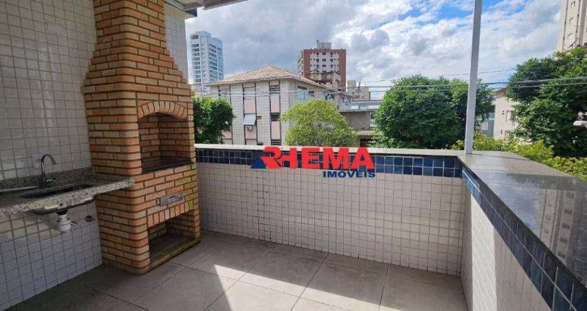 Sobrado com 3 dormitórios à venda, 136 m² por R$ 950.000,00 - Ponta da Praia - Santos/SP