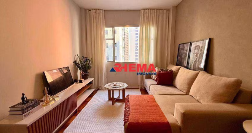Apartamento com 1 dormitório à venda, 63 m² por R$ 320.000,00 - José Menino - Santos/SP