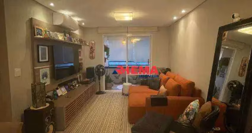 Apartamento com 2 dormitórios à venda, 84 m² por r$ 960.000,00 - embaré - santos/sp