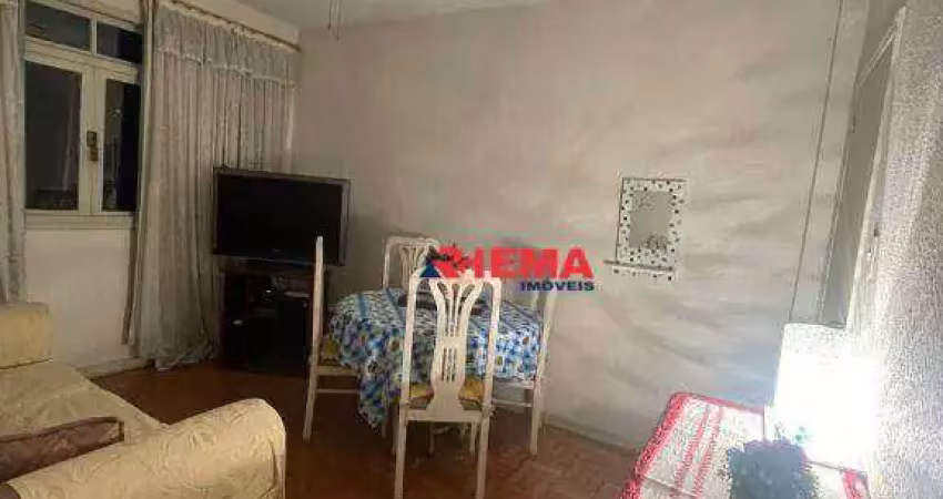Apartamento com 1 dormitório para alugar, 55 m² por r$ 2.700,01/mês - pompéia - santos/sp