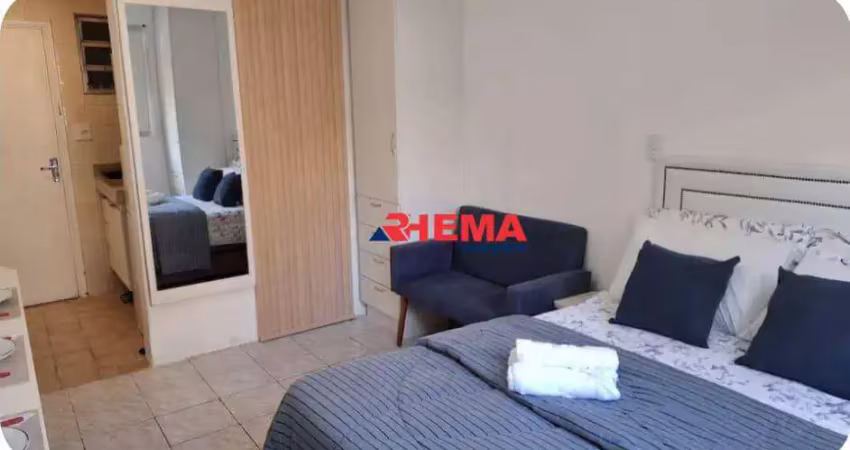 Kitnet para alugar, 30 m² por R$ 1.800/mês - José Menino - Santos/SP