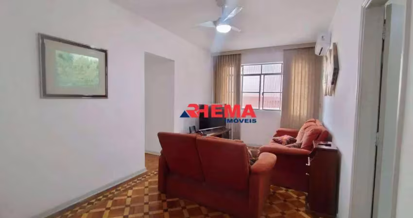 Apartamento com 2 dormitórios à venda, 70 m² por r$ 350.000,00 - embaré - santos/sp