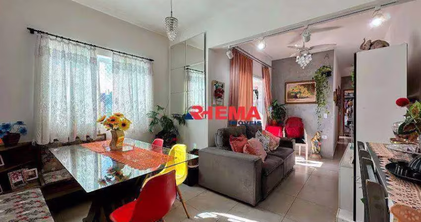 Apartamento com 2 dormitórios à venda, 70 m² por r$ 559.000,00 - campo grande - santos/sp