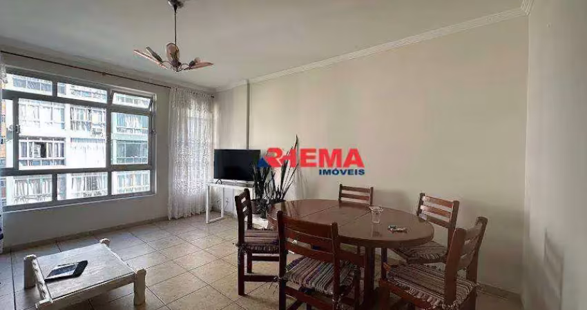 Apartamento com 3 dormitórios para alugar, 120 m² por r$ 5.300,02/mês - ponta da praia - santos/sp