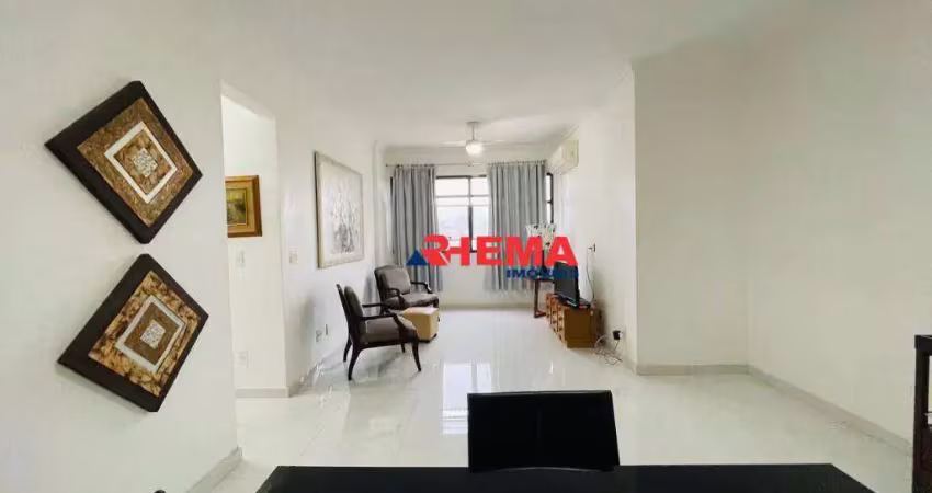 Apartamento com 2 dormitórios à venda, 107 m² por r$ 1.000.000,00 - aparecida - santos/sp