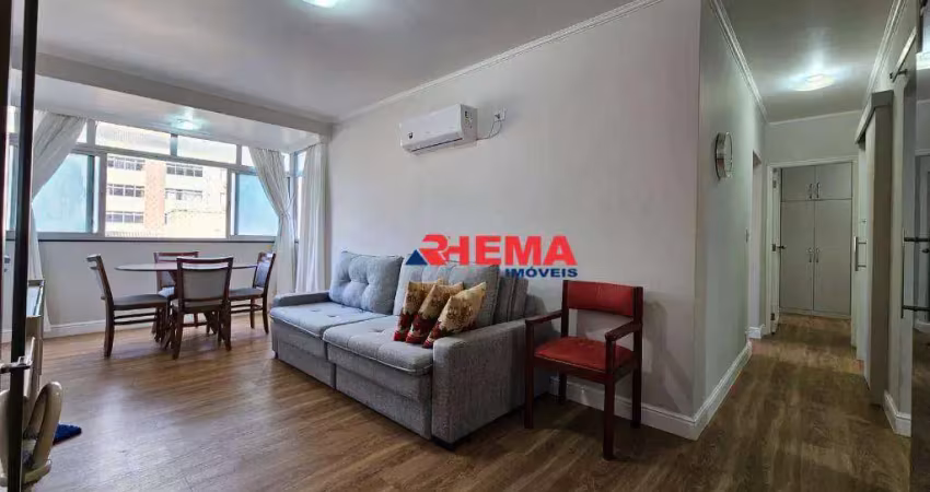 Apartamento com 3 dormitórios à venda, 88 m² por r$ 750.000,00 - pompéia - santos/sp