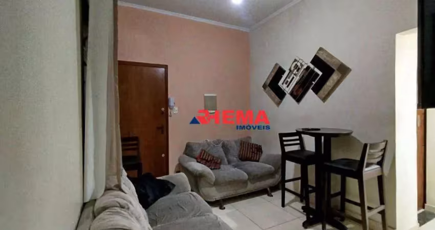 Apartamento com 2 dormitórios à venda, 55 m² por r$ 350.000,00 - embaré - santos/sp