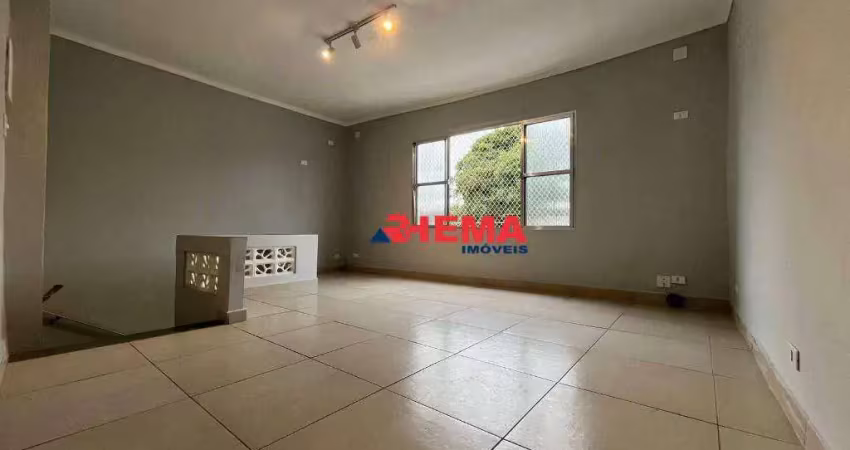 Sobrado com 2 dormitórios para alugar, 130 m² por r$ 3.500,01/ano - vila mathias - santos/sp