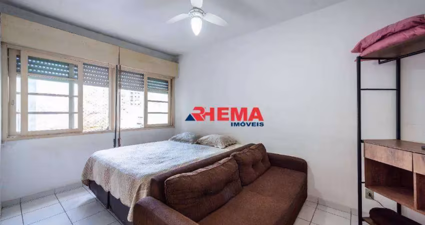 Kitnet para alugar, 31 m² por r$ 2.280/mês - embaré - santos/sp