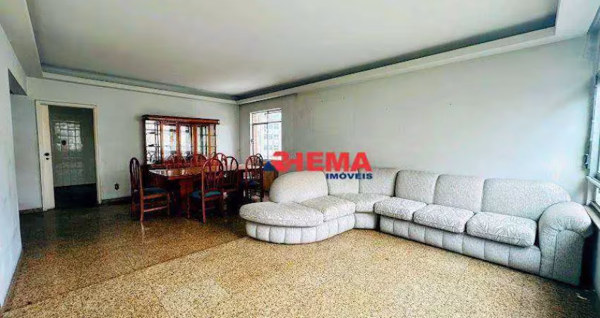 Apartamento com 3 dormitórios à venda, 160 m² por r$ 1.200.000,00 - gonzaga - santos/sp