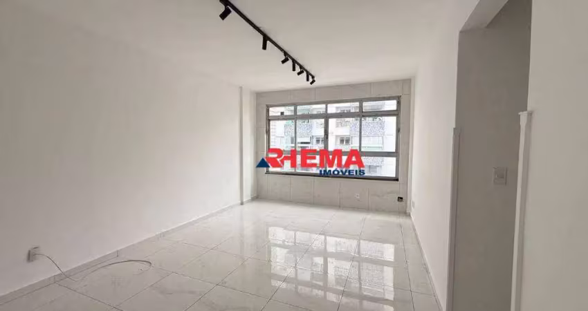 Apartamento para alugar, 105 m² por r$ 4.500,00/ano - marapé - santos/sp