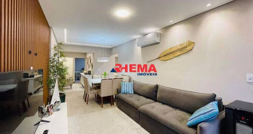 Apartamento com 2 dormitórios à venda, 95 m² por r$ 1.190.000,00 - aparecida - santos/sp