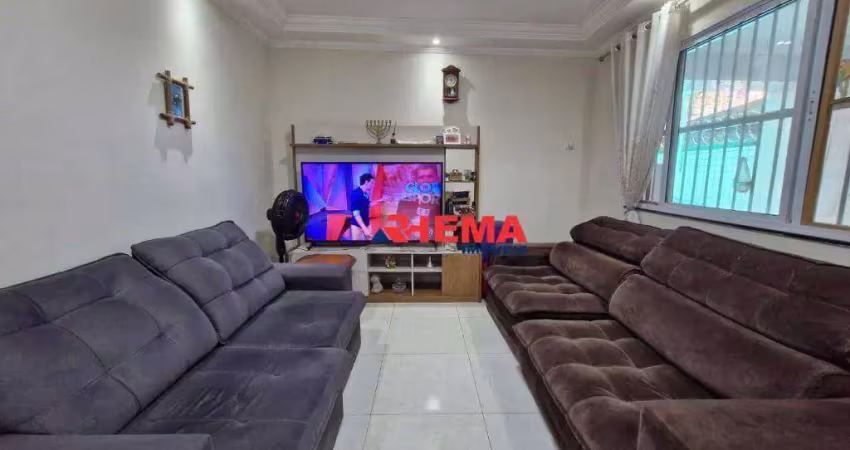 Casa com 2 dormitórios à venda, 135 m² por r$ 905.000,00 - aparecida - santos/sp
