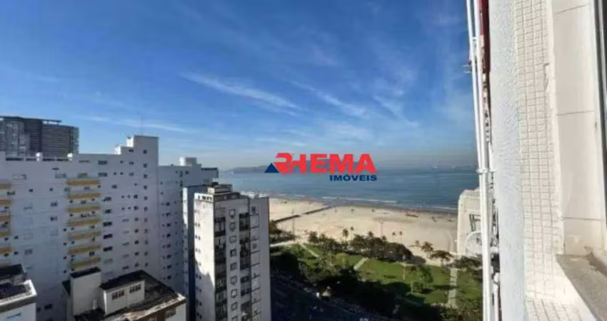 Apartamento dois dormitórios no josé menino, vista a mar