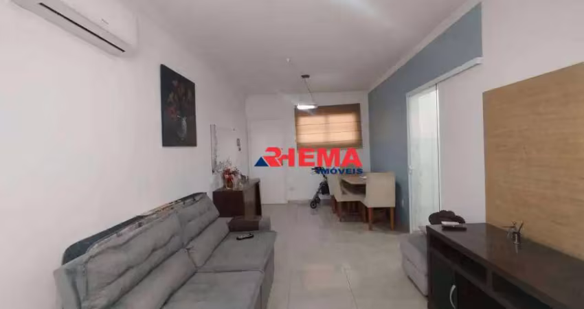 Apartamento com 1 dormitório à venda, 60 m² por r$ 490.000,00 - gonzaga - santos/sp