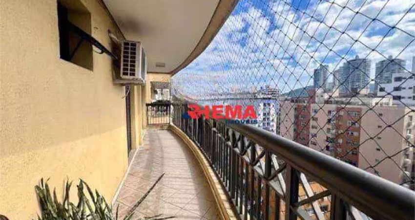 Apartamento com 2 dormitórios para alugar, 106 m² por r$ 6.001,00/mês - ponta da praia - santos/sp