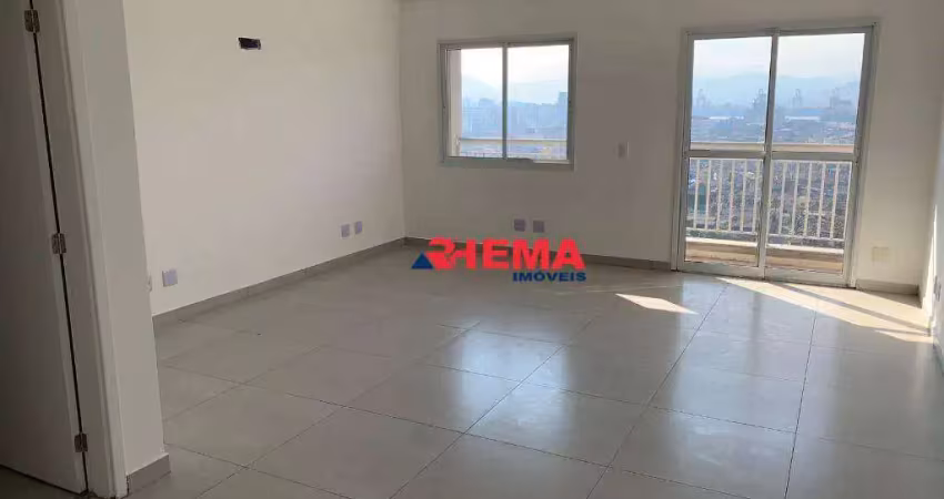Sala para alugar, 42 m² por r$ 2.400,01/mês - vila matias - santos/sp