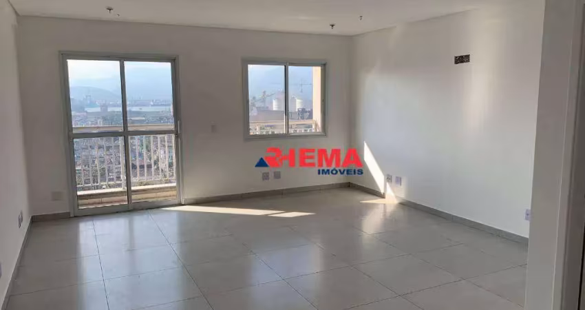 Sala para alugar, 42 m² por r$ 2.200,01/mês - vila matias - santos/sp