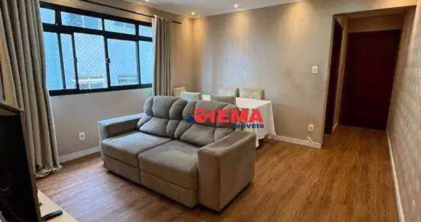 Apartamento com 2 dormitórios à venda, 80 m² por r$ 540.000,00 - campo grande - santos/sp