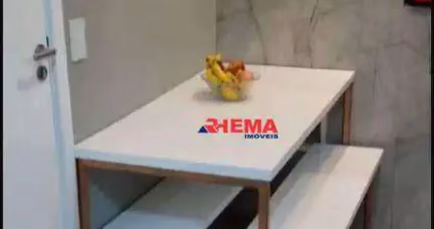 Apartamento com 2 dormitórios para alugar, 40 m² por r$ 2.500,01/mês - castelo - santos/sp