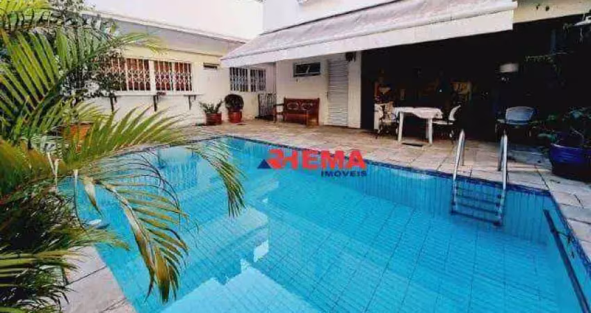 Sobrado com 5 dormitórios para alugar, 314 m² por r$ 16.000,01/mês - boqueirão - santos/sp
