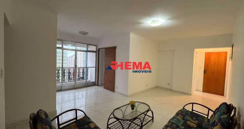 Apartamento para alugar, 137 m² por r$ 4.600,02/ano - itararé - são vicente/sp