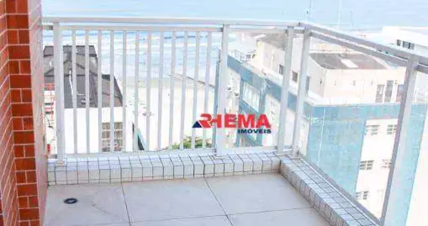 Apartamento para alugar, 46 m² por r$ 6.000,02/ano - boqueirão - santos/sp