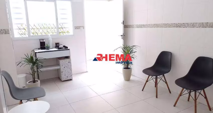 Casa comercial para alugar, 100 m² por r$ 3.400/ano - boqueirão - santos/sp