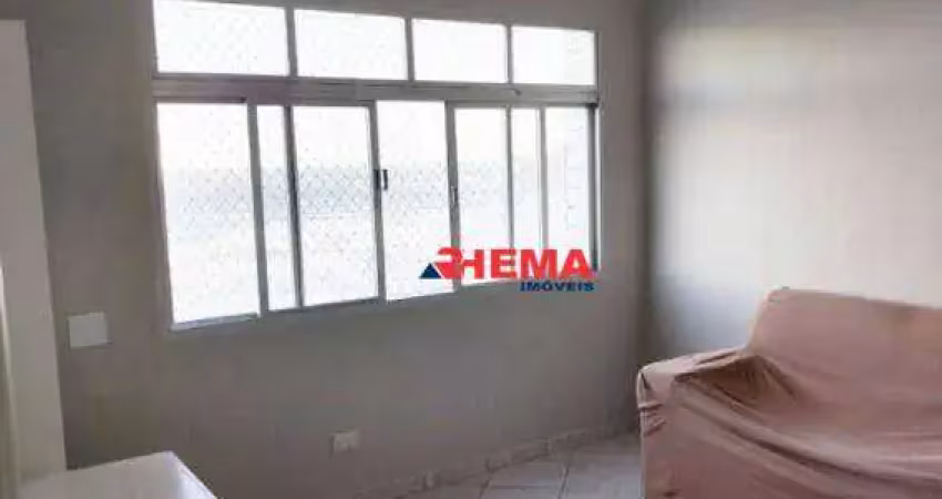 Apartamento com 1 dormitório para alugar, 50 m² - itararé - são vicente/sp