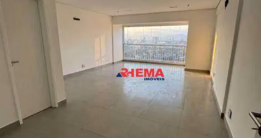 Sala para alugar, 44 m² por r$ 2.200,01/mês - vila matias - santos/sp