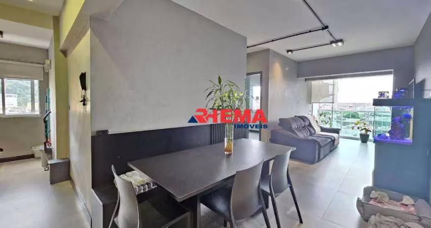 Apartamento com 2 dormitórios à venda, 59 m² por r$ 530.000,00 - vila matias - santos/sp