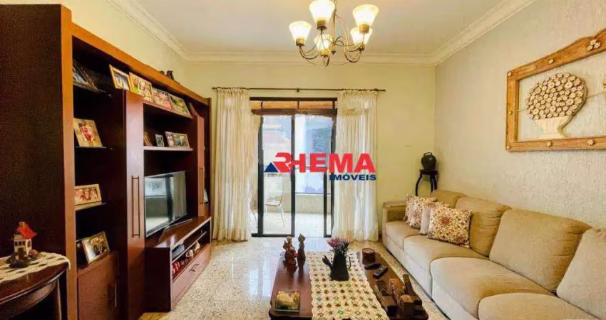Apartamento com 3 dormitórios à venda, 189 m² por r$ 2.080.000,00 - embaré - santos/sp