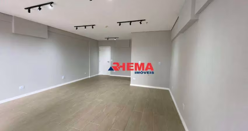 Sala para alugar, 42 m² por r$ 2.300,01/mês - vila matias - santos/sp