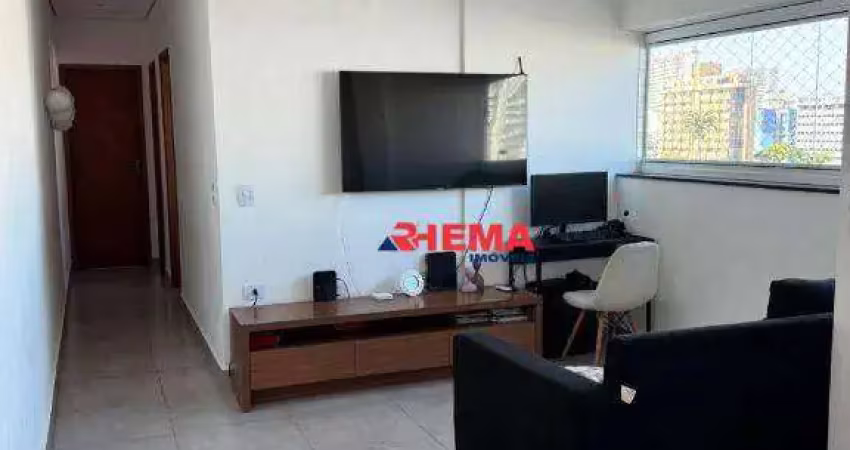 Apartamento com 2 dormitórios à venda, 70 m² por r$ 565.000,00 - campo grande - santos/sp